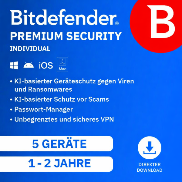Bitdefender Premium Security Individual 2026